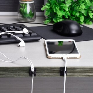 Foto 4 | Foto 4 | Clips Para Cables, Adhesivo Eboot, Gestión De Cables, 100 Unidades - Venta Internacional.