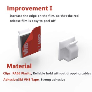 Foto 3 | Foto 3 | Clips Para Cables Yocice Cc04 (40 Unidades) Con Cintas Adhesivas Resistentes X40 - Venta Internacional.