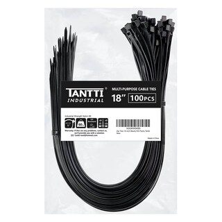 Foto 1 | Foto 1 | Bridas Tantti 18 Cm Paquete de 100 Negro - Venta Internacional
