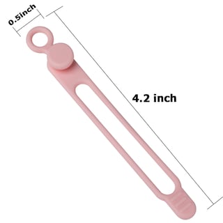 Foto 6 | Foto 6 | Organizador De Cables De Silicona Nearockle, 16 Unidades, Color Rosa - Venta Internacional.