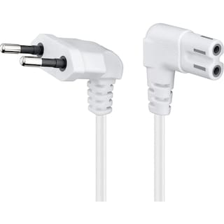 Foto 1 | Foto 1 | Cable De Alimentación Blanco De 5 M, Tipo 8 Macho A Tipo 8 Hembra, 220 V - Venta Internacional.