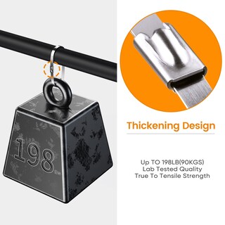 Foto 4 | Foto 4 | Bridas Metálicas Sinlon, 100 Unidades Acero Inoxidable - Venta Internacional