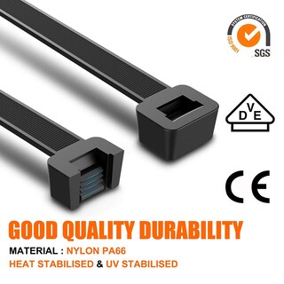 Foto 4 | Foto 4 | Bridas con Cremallera Newmainone Paquete de 500 Unidades Negras - Venta Internacional