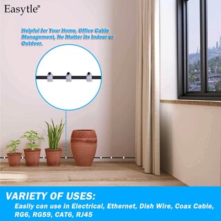 Foto 7 | Foto 7 | Clips Para Cables Easytle, Paquete De 200 Unidades (4 Mm, 6 Mm, 8 Mm, 10 Mm) - Venta Internacional.