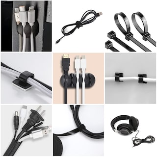 Foto 4 | Foto 4 | Kit Organizador De Gestión De Cables Hebba 173 Piezas Con Funda Para Cables - Venta Internacional
