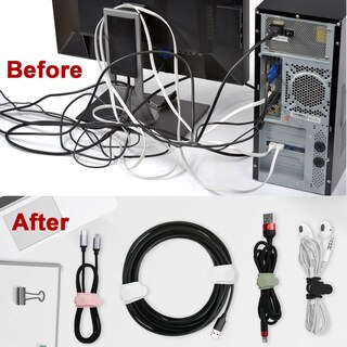 Foto 4 | Foto 4 | Organizador de Cables Nearockle Silicona 24 Piezas 4 Colores - Venta Internacional