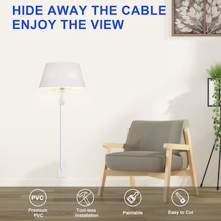 Foto 4 | Foto 4 | Ocultador de Cables Zhiyo Cmr06 para 1 Cable, Cable De 2.6 M PVC Blanco - Venta Internacional