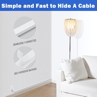 Foto 5 | Foto 5 | Ocultador de Cables Zhiyo Cmr06 para 1 Cable, Cable De 2.6 M PVC Blanco - Venta Internacional
