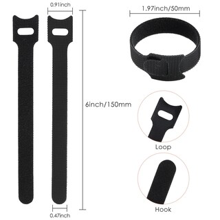 Foto 2 | Foto 2 | Organizador De Cables Mvyc, Reutilizable, 6 Pulgadas, 120 Piezas, Negro - Venta Internacional.