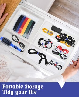 Foto 2 | Foto 2 | Organizador De Cables Grodoe, Cable Colorido, 120 Piezas, 15 Cm, Correa De Cable - Venta Internacional.