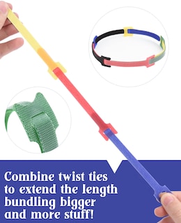 Foto 5 | Foto 5 | Organizador De Cables Grodoe, Cable Colorido, 120 Piezas, 15 Cm, Correa De Cable - Venta Internacional.