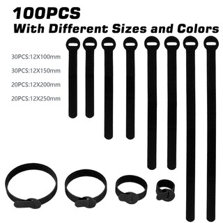 Foto 2 | Foto 2 | Bridas Reutilizables Have Me Td 100 Unidades 4 Tamaños color Negro - Venta Internacional