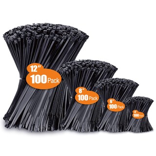 Foto 1 | Foto 1 | Bridas Anoson de Nylon con Cremallera Varios Tamaños Paquete de 400 Unidades - Venta Internacional