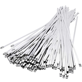 Foto 1 | Foto 1 | Bridas Metálicas con Cremallera Tevado 100 Unidades 30 cm de Acero Inoxidable - Venta Internacional