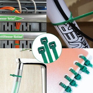Foto 6 | Foto 6 | Bridas para Cables Oupeng 8'' Verdes 200 Unidades - Venta Internacional