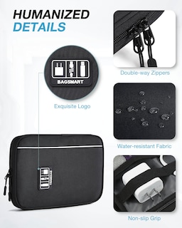 Foto 4 | Foto 4 | Estuche De Viaje Bagsmart, Organizador De Productos Electrónicos Para Artículos Esenciales - Venta Internacional.