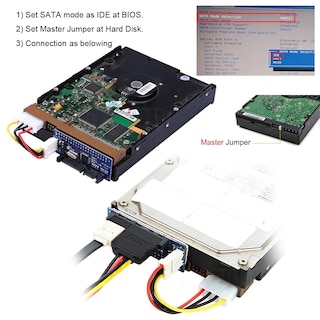 Foto 2 | Foto 2 | Adaptador Conversor Cablecc Ide/pata De 40 Pines De Disco A Sata Hembra - Venta Internacional.