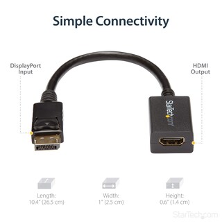 Foto 5 | Foto 5 | Adaptador Displayport A Hdmi Startech.com Dp 1.2 A Hdmi 1080p - Venta Internacional.