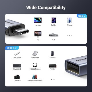 Foto 5 | Foto 5 | Adaptador Usb A Usb C Ugreen Usb C Macho A Usb 3.2 Hembra - Venta Internacional.