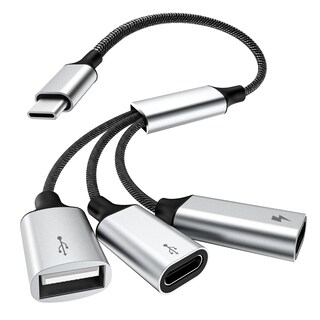 Foto 1 | Foto 1 | Adaptador Divisor Usb C Timovo Usb-c Macho A 2 Usb-c Hembra Y 1 Usb-a Hembra - Venta Internacional.
