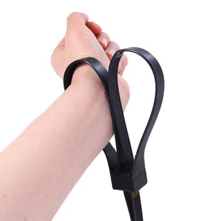 Foto 5 | Foto 5 | Correa De Amarre Para Cables, Correa Táctica Para Cinturón De Senderismo, Negra - Venta Internacional.