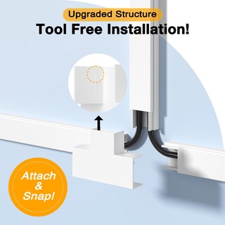 Foto 2 | Foto 2 | Corrector De Cables Cord Cover Raceway Kit Delamu, Pintable, 4 M - Venta Internacional.