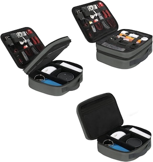 Foto 3 | Foto 3 | Organizador De Viaje Para Electrónica Matein, Bolsa De Almacenamiento De Cables, Gris - Venta Internacional.