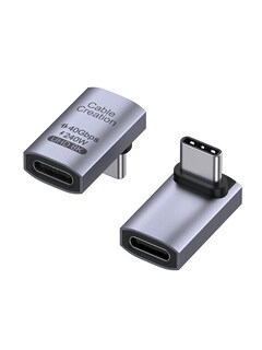 Foto 1 | Foto 1 | Adaptador Usb C Cablecreation En Ángulo Recto De 90 Grados, Paquete De 2 - Venta Internacional.