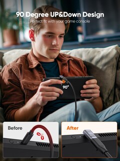 Foto 2 | Foto 2 | Adaptador Usb C Cablecreation En Ángulo Recto De 90 Grados, Paquete De 2 - Venta Internacional.