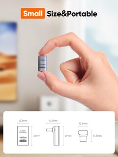 Foto 6 | Foto 6 | Adaptador Usb C Cablecreation En Ángulo Recto De 90 Grados, Paquete De 2 - Venta Internacional.