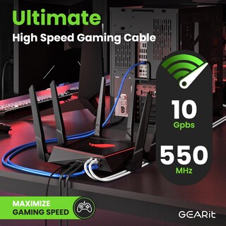 Foto 5 | Foto 5 | Cable Ethernet Gearit Cat 6 10 Gbps 1,8 M (paquete De 5) Rj45 Negro - Venta Internacional.