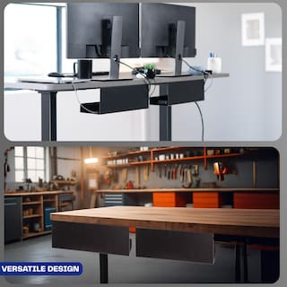 Foto 7 | Foto 7 | Bandejas De Gestión De Cables Vivo Para Debajo Del Escritorio, 43 Cm, Extra Profundas, Paquete De 2 - Venta Internacional.