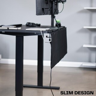 Foto 6 | Foto 6 | Faldón De Escritorio Vivo Clamp-on Privacy, Gestión De Cables De 48 Pulgadas - Venta Internacional.