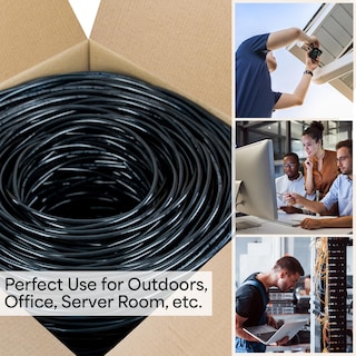 Foto 5 | Foto 5 | Cable Ethernet Vivo Cable-v012 Cat6, 500 Pies, Resistente Al Agua, Negro - Venta Internacional.