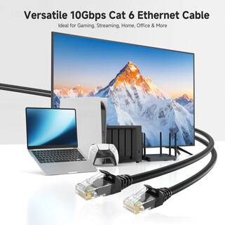 Foto 2 | Foto 2 | Cable Ethernet Matters Cat 6 10 Gbps 15 M Negro - Venta Internacional.