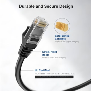 Foto 4 | Foto 4 | Cable Ethernet Matters Cat 6 10 Gbps 15 M Negro - Venta Internacional.