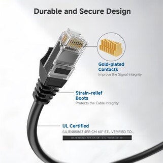 Foto 4 | Foto 4 | Cable Ethernet Matters Cat6, 10 Gbps, 3 Pies, Negro, Paquete De 5 - Venta Internacional.