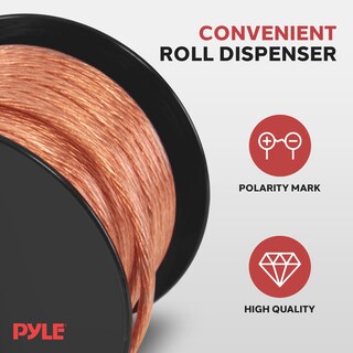 Foto 5 | Foto 5 | Cable De Altavoz Pyle, Calibre 12, 50 Pies, Cable De Cobre En Bobina Para Conectar Audio Estéreo A U - Venta Internacional.