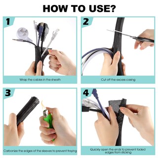 Foto 7 | Foto 7 | Funda Para Cables Agptek, Paquete De 2, 5 Pies A 1.2 Pulgadas, Organizador De Cables Para Debajo Del - Venta Internacional.
