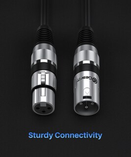 Foto 5 | Foto 5 | Cable De Micrófono Gearit Xlr Macho A Hembra, 6 M, Paquete De 6 Unidades, Negro - Venta Internacional.