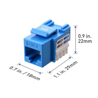 Foto 6 | Foto 6 | Keystone Jack Cable Matters Cat6, Paquete De 10 Unidades, Con Certificación Ul, Azul - Venta Internacional.