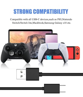Foto 5 | Foto 5 | Cable De Carga Panpeo Usb C Para Controlador Ps5, Paquete De 2 M - Venta Internacional.