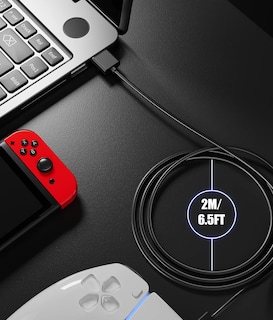 Foto 6 | Foto 6 | Cable De Carga Panpeo Usb C Para Controlador Ps5, Paquete De 2 M - Venta Internacional.