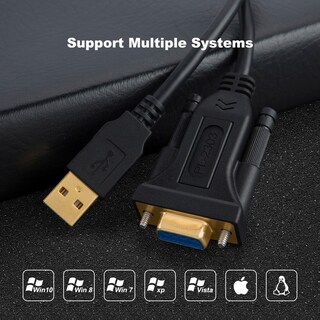 Foto 6 | Foto 6 | Adaptador Cablecreation Usb A Rs232 Hembra Db9 De 1 M Con Pl2303 - Venta Internacional.