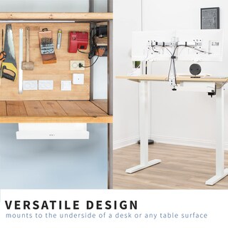 Foto 5 | Foto 5 | Bandeja De Gestión De Cables Vivo Para Debajo Del Escritorio 42 Cm Blanca Desk-ac06-1cw - Venta Internacional.