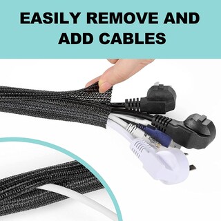 Foto 5 | Foto 5 | Funda Para Cables Agptek Paquete De 2 Unidades 1 8 Pulgadas Y 1 5 M Gestión De Cables - Venta Internacional.