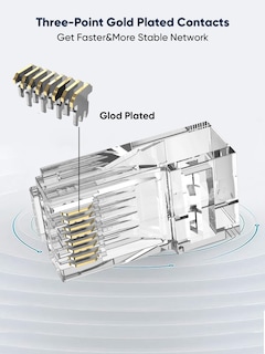 Foto 2 | Foto 2 | Conectores De Paso Rj45 Cablecreation Cat6/cat5e Paquete De 50 - Venta Internacional.
