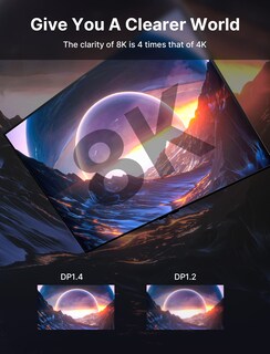 Foto 2 | Foto 2 | Cable Displayport Jsaux 8k 1.4 De 10 Pies (8k @60hz 2k @240hz 4k @144hz) - Venta Internacional.