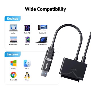 Foto 6 | Foto 6 | Adaptador De Cable Sata A Usb 3.0 Benfei Para Hdd/ssd De 2 5 Y 3 5 Pulgadas - Venta Internacional.