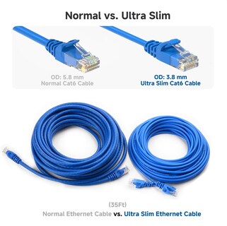 Foto 4 | Foto 4 | Cable Ethernet Matters Cat6 10 Gbps 14 Pies Azul Paquete De 5 - Venta Internacional.